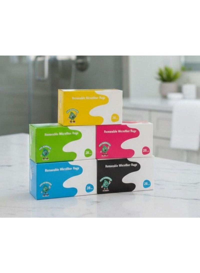 Colored Microfiber Cloths Box (20 Cloths) - Image 2